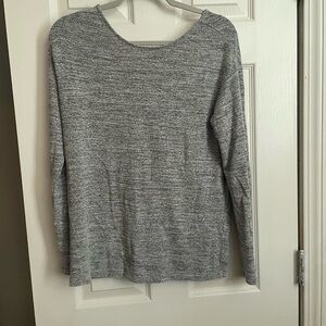 Banana Republic Heather Gray Knit Blouse